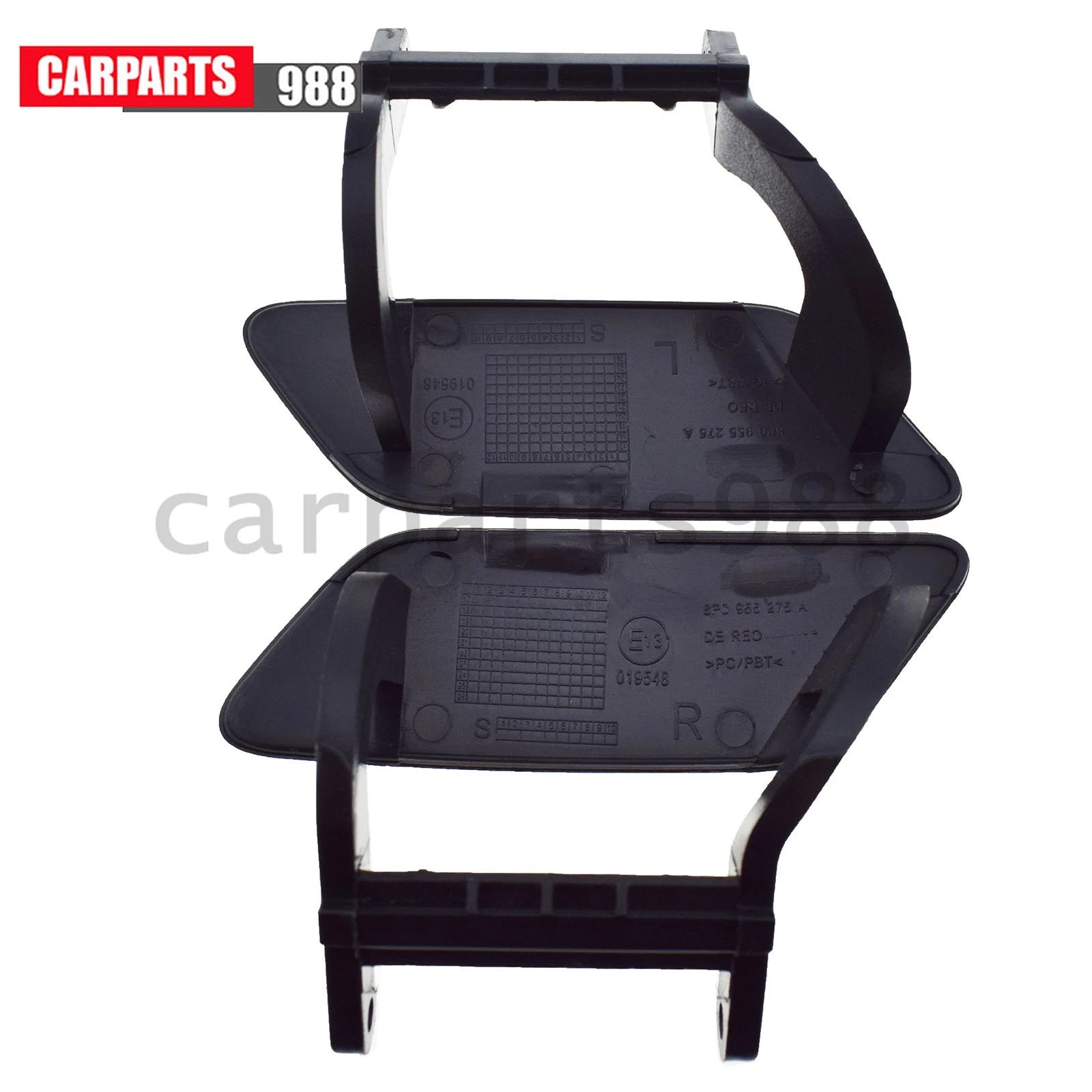For Audi A3 2008-2014 Front Left Right Bumper Headlight Washer Nozzle Cover 2Pcs 6B93BC-57
