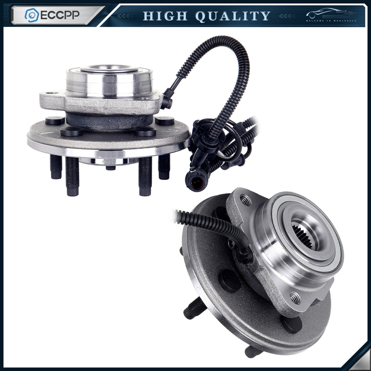 Front Left & Right Side Wheel Hub Bearing Assembly For Lincoln Ator 2003-2005 6B93BC-57