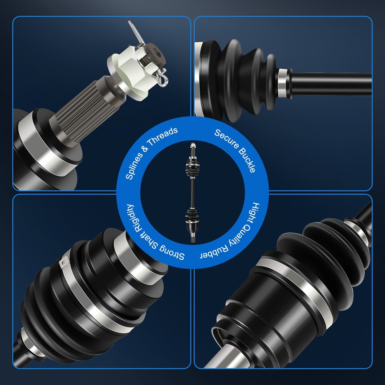 ECCPP CV Axle Set Fits Honda Rincon 680 2008-2009 Front Left & Right ECCPP