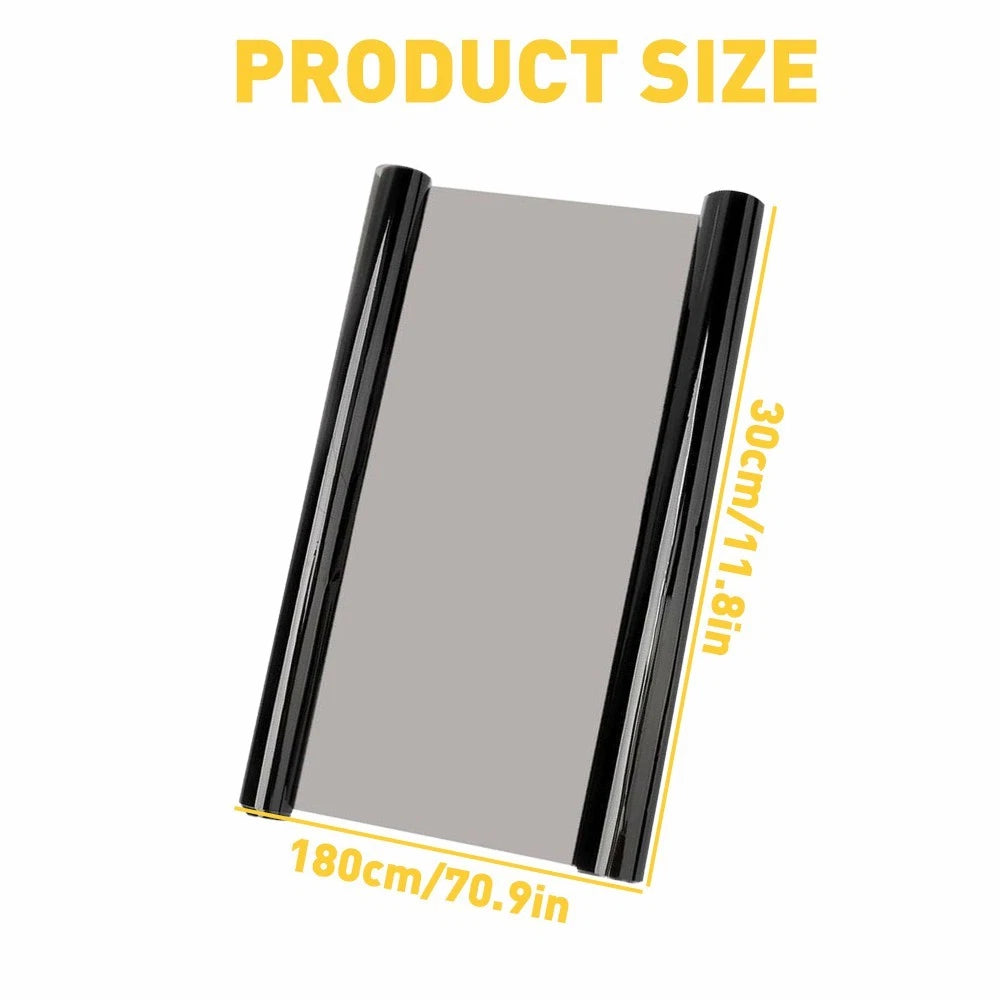 12x72" Smoke Matte Black Light Tail Headlight Tint Vinyl Film Overlay Wrap Sheet 6B93BC-57