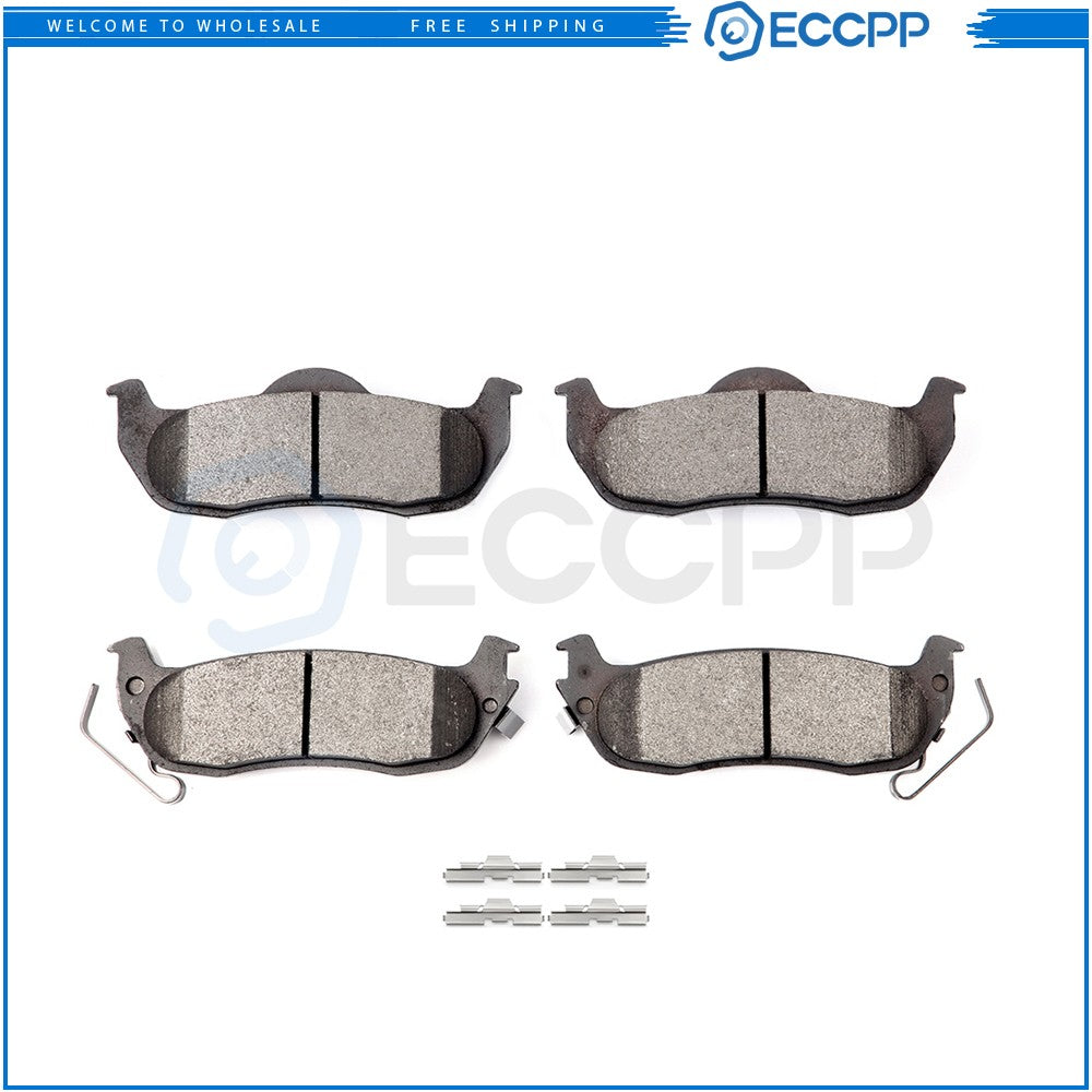 Rear Ceramic Brake Pads For Infiniti QX56 Jeep Commander 2004-2015 Nissan Titan 6B93BC-57