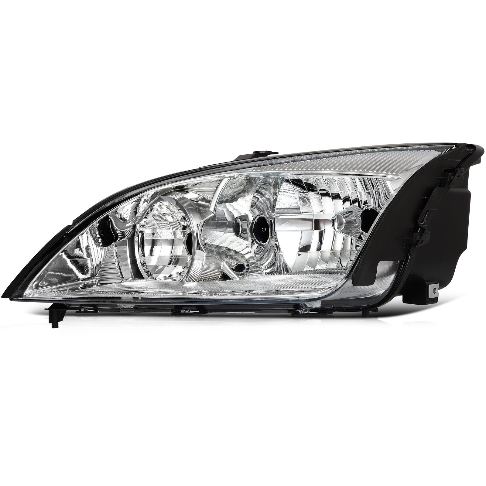 Headlights Assembly Pair For 2007-2005 Ford Focus Chrome Housing Left+Right 6B93BC-57