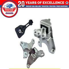 Fits 2016-2019 Honda Civic 2.0L AUTO Engine Motor & Transmission Mount Set : 6B93BC-57