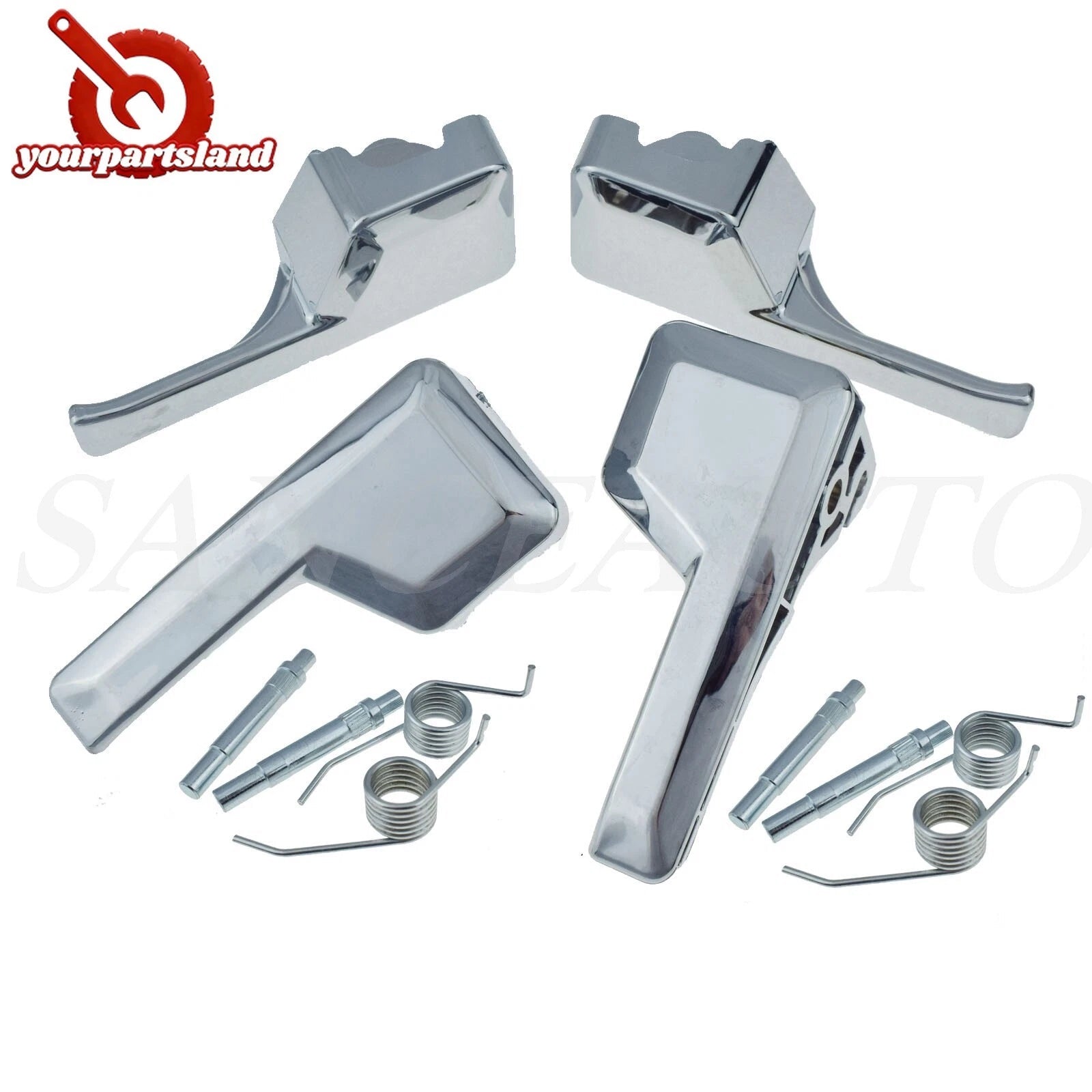 Interior Door Handle LH RH 4PCS For 2007-2014 Ford Edge 07-15 Lincoln MKX Chrome 6B93BC-57