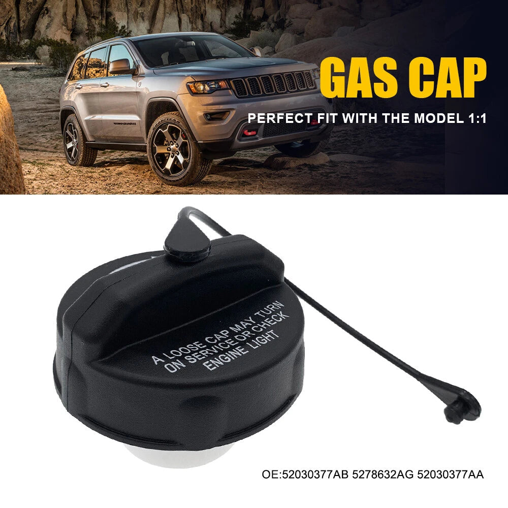 1 For Dodge 2011-2018 Durango Jeep Grand Cherokee Fuel Gas Black Cap Replacement 6B93BC-57