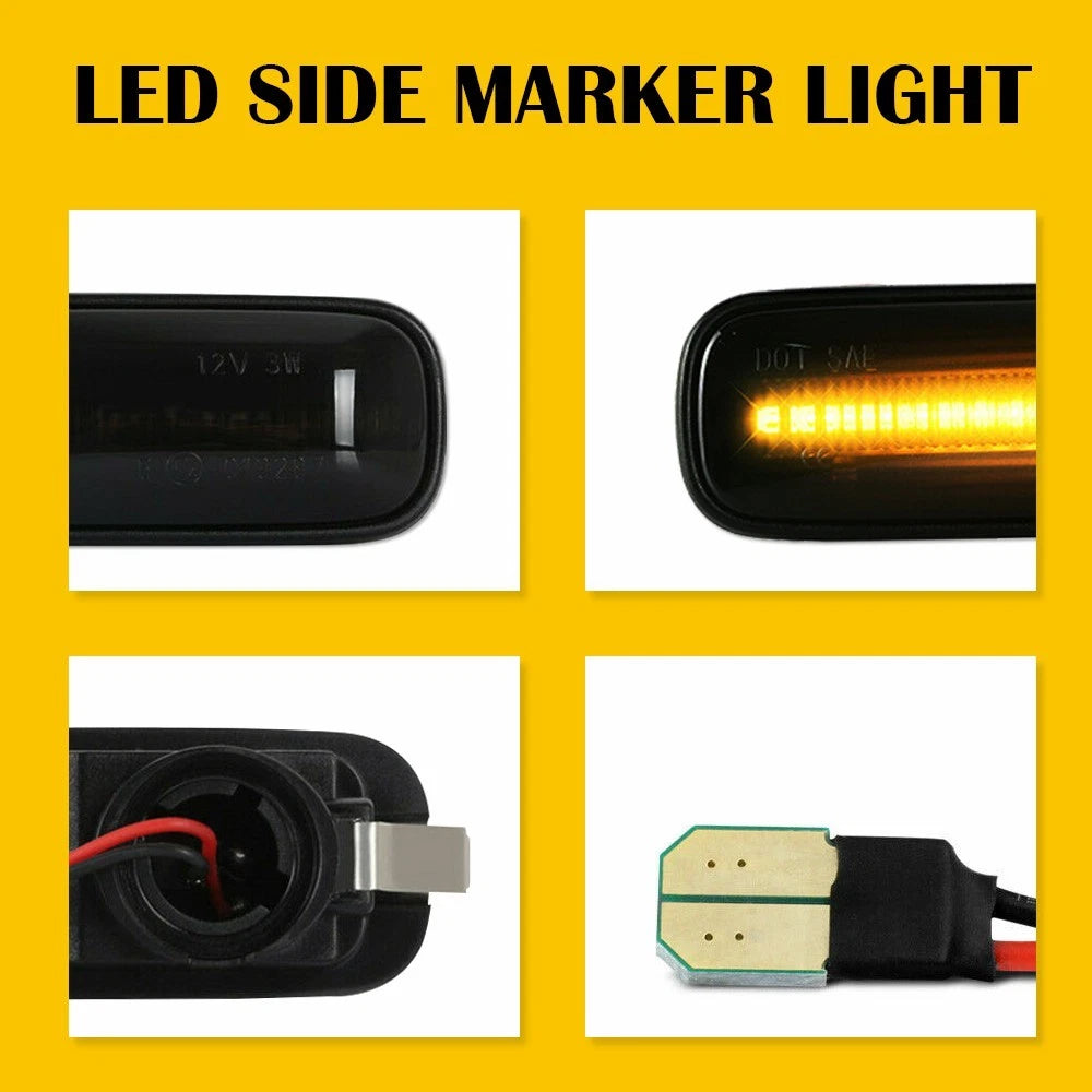 2PC DYNAMIC LED SIDE SIGNAL MARKER LIGHTS FOR 1996-2000 CIVIC HONDA CR-V BALLADE 6B93BC-57