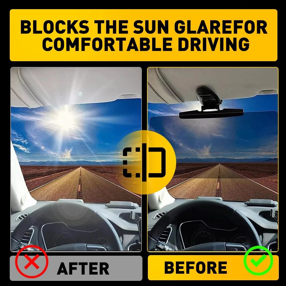 Car Shade For Sun Extend Visor Shield Anti Glare Extension Driving Universal EOA 6B93BC-57