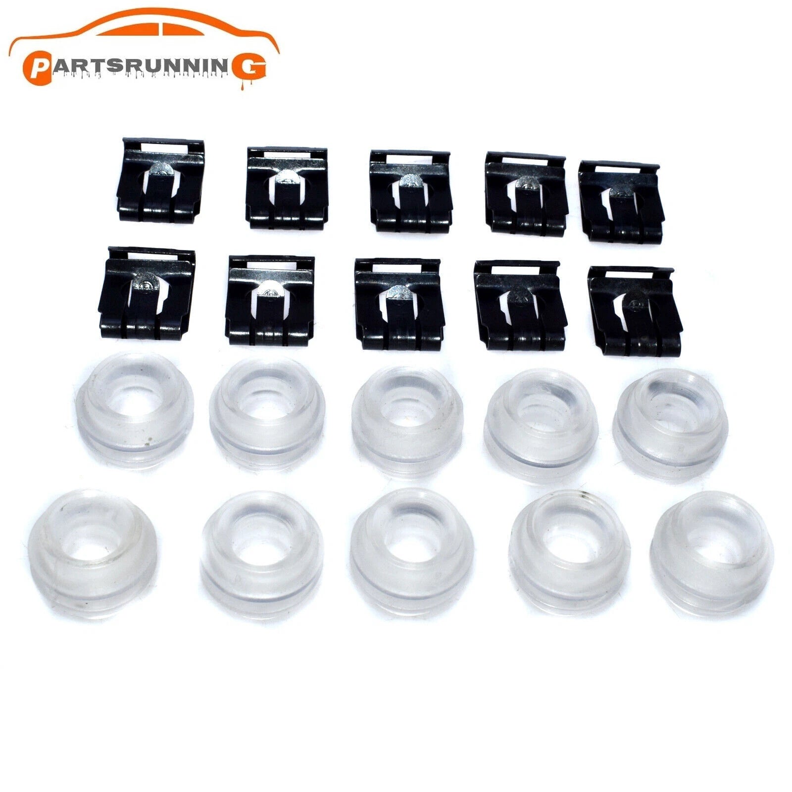 10 Set Transmission Gear Linkage Shifter Bushing w/Clip For Mercedes W111 W123 6B93BC-57