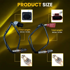 4X Up+Downstream Oxygen 02 Sensor O2 For Audi A3 A4 R8 TT Volkswagen Golf Rabbit 6B93BC-57