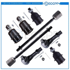 8x Fits 91-96 Dodge Dakota RWD Front Upper Lower Ball Joints Inner Outer Tie Rod 6B93BC-57