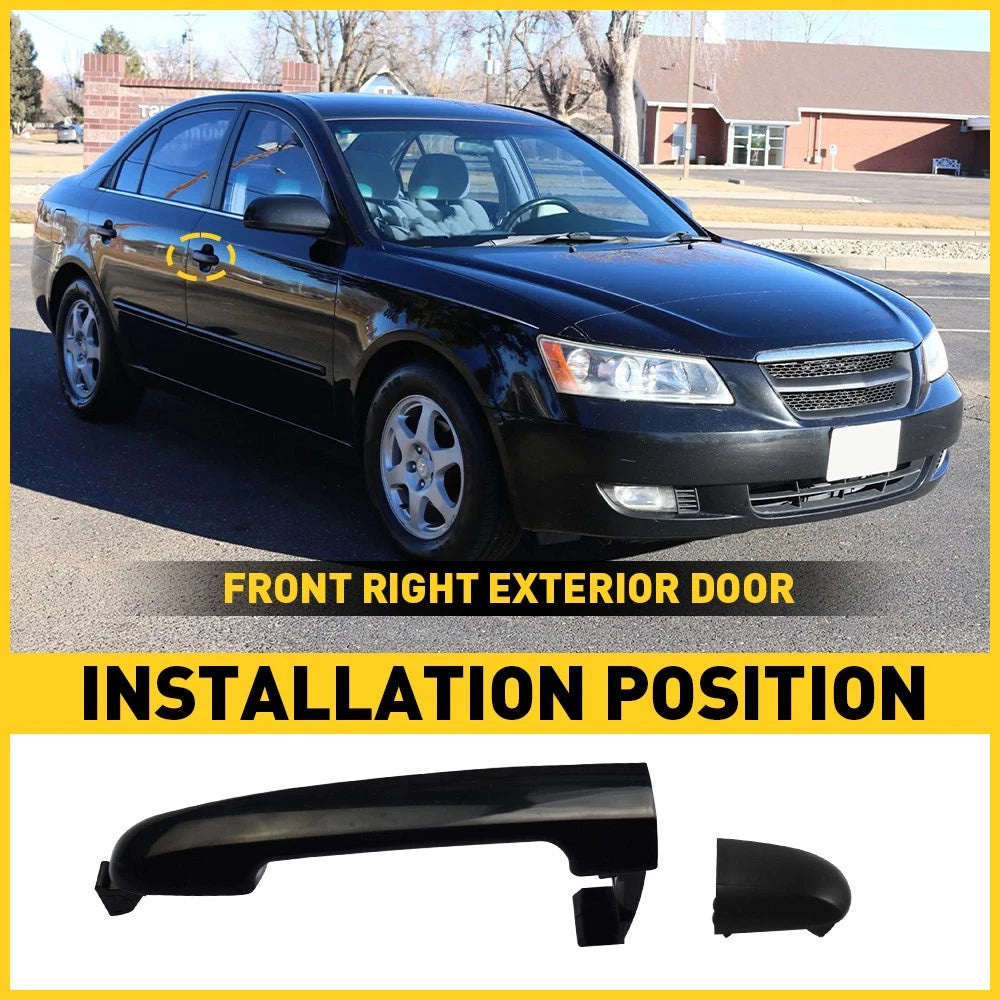 For 06-10 Hyundai Sonata Front Exterior Door Passenger Handle Primed Plastic EOA 6B93BC-57
