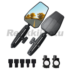 1 pair ADV Motorcycle Rearview Mirror Foldable Adjustable Adventure Universal US