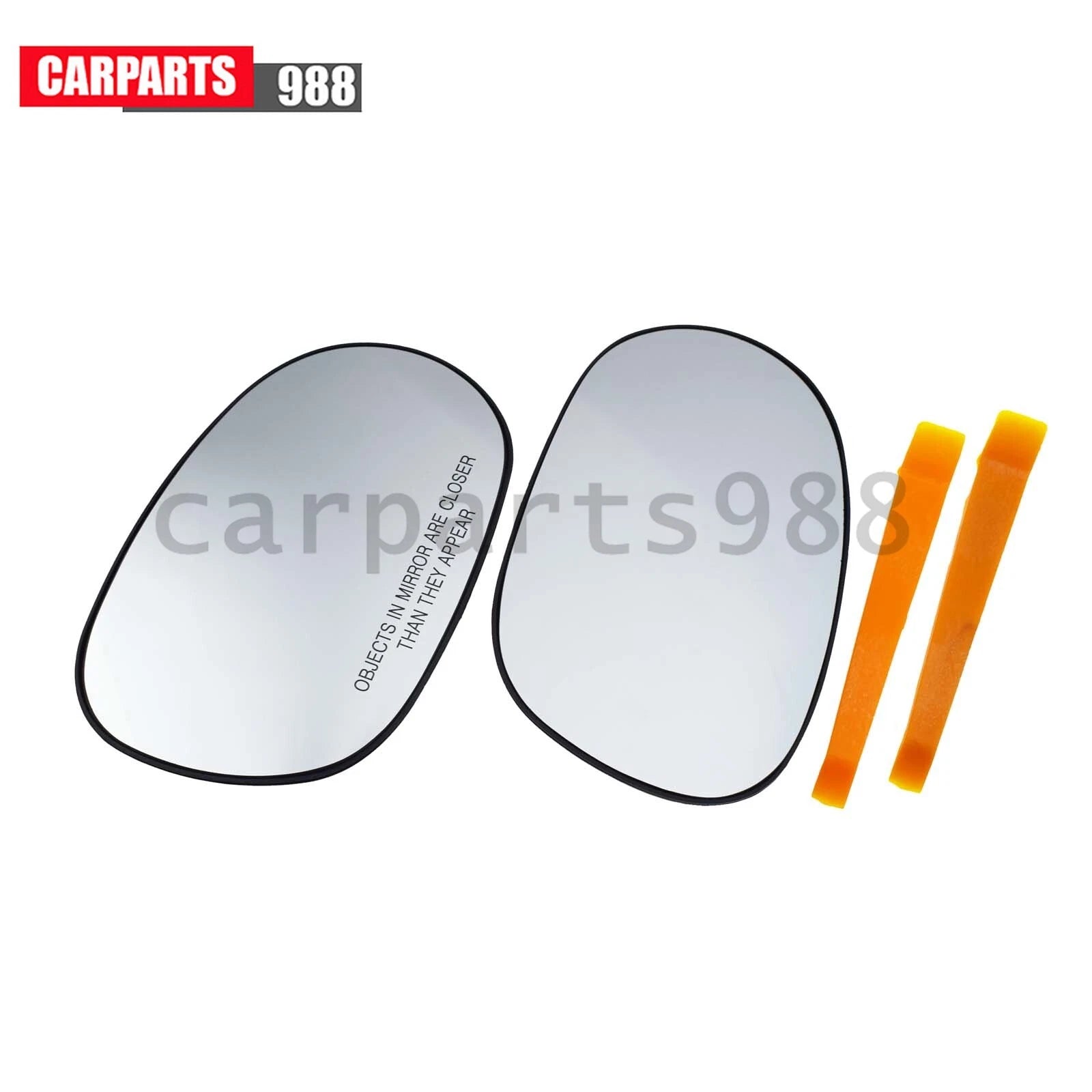 2Pcs Left Right Side Rearview Heated Mirror Glass For 2008-2022 Dodge Challenger 6B93BC-57