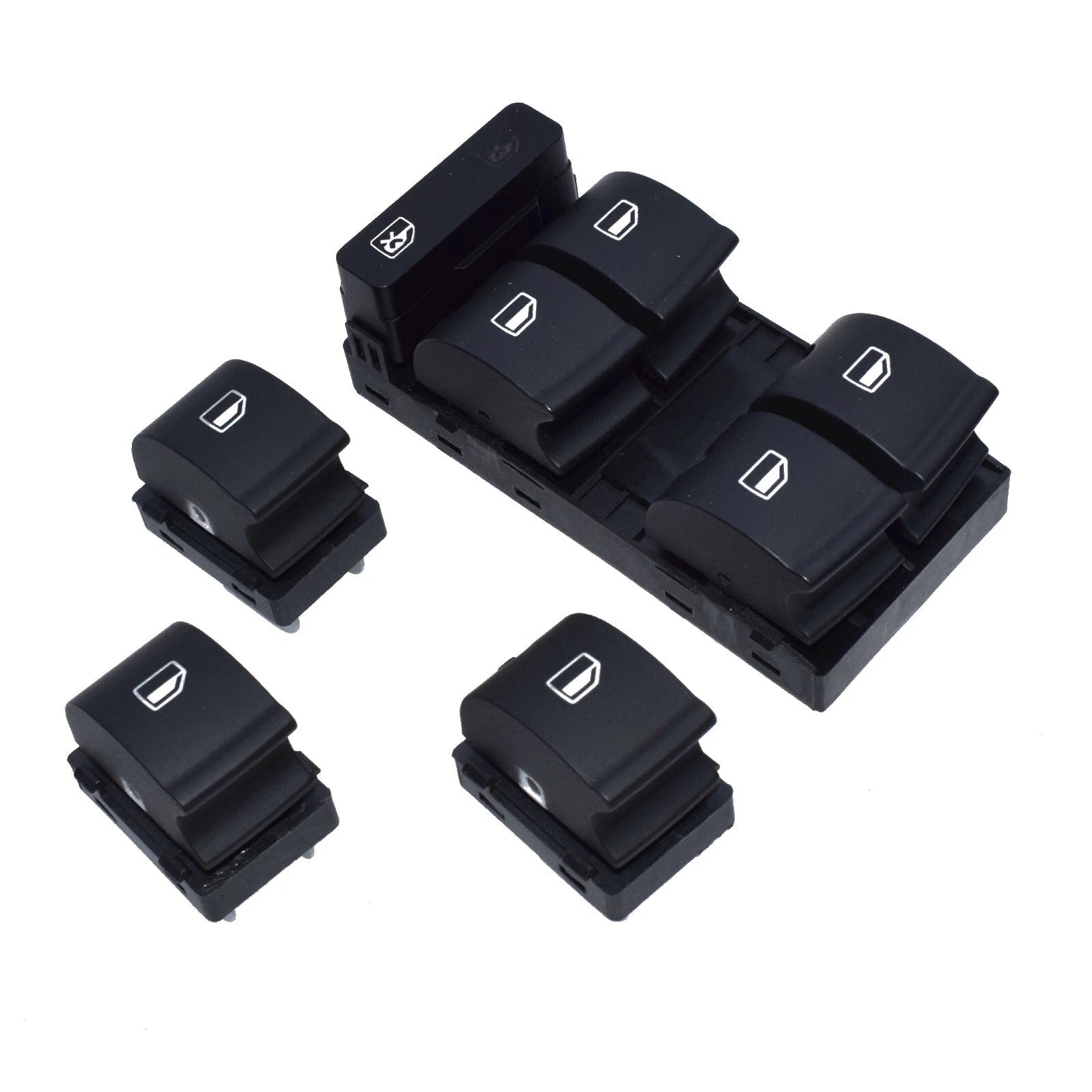For Audi A4 B6 B7 RS4 Seat Exeo Master Passenger Powert Window Switch Button 4PC 6B93BC-57