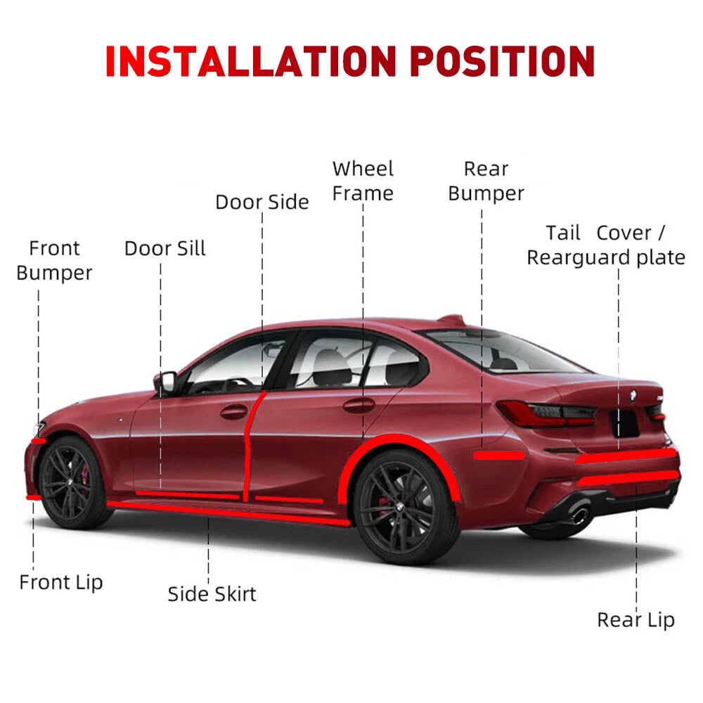 Accessories Door Fiber Car Carbon Sill Plate Scuff Cover Anti Scratch Sticker 2M 6B93BC-57