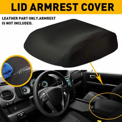 1X Console Lid Armrest Leather Black For 2009-2015 Honda Pilot Car Replace Parts 6B93BC-57