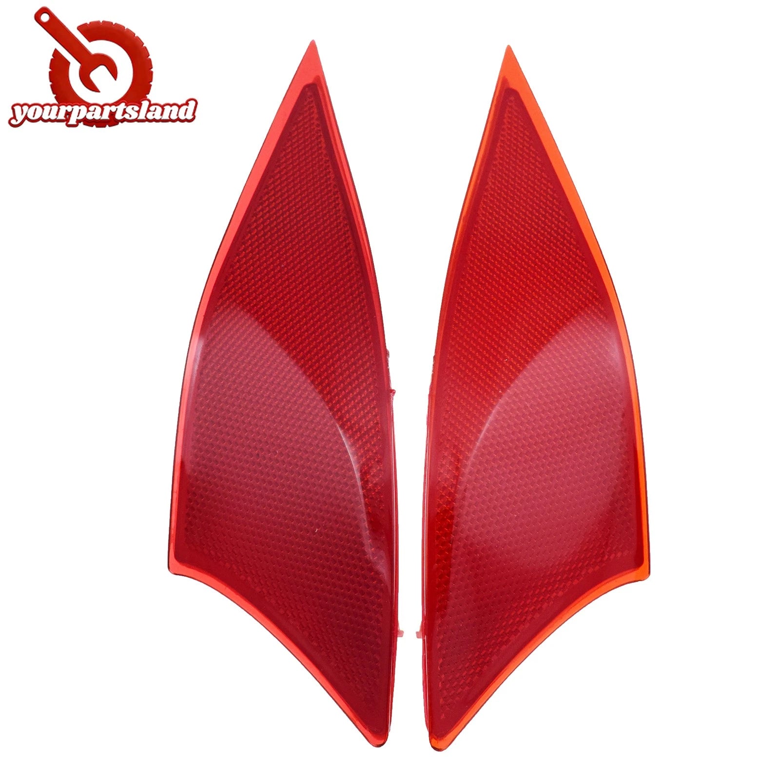 Red Lens Rear Bumper Reflector Covers For Lexus IS IS250 IS350 IS300 2014-2020 6B93BC-57