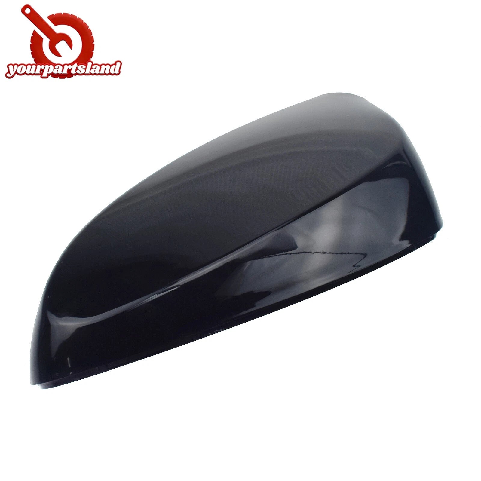 Left Driver Glossy Pure Black Side View Mirror Cover for HYUNDAI Elantra 2011-16 6B93BC-57