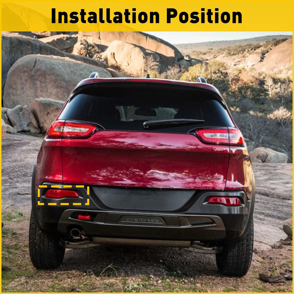 Left Driver Side Rear Bumper Light Reflector For 2014-2018 JEEP Cherokee FAST US 6B93BC-57