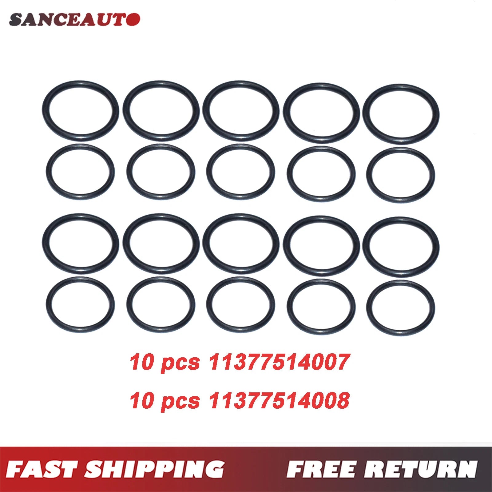 20PCS For N42 N46 E81 Spark Plug Tube O-Ring Seal Gasket 11377514007 11377514008 6B93BC-57