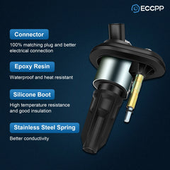 ECCPP 6 For 2002 2003 2004 2005 GMC Envoy 4.2L L6 Ignition Coil UF303 KOEEP