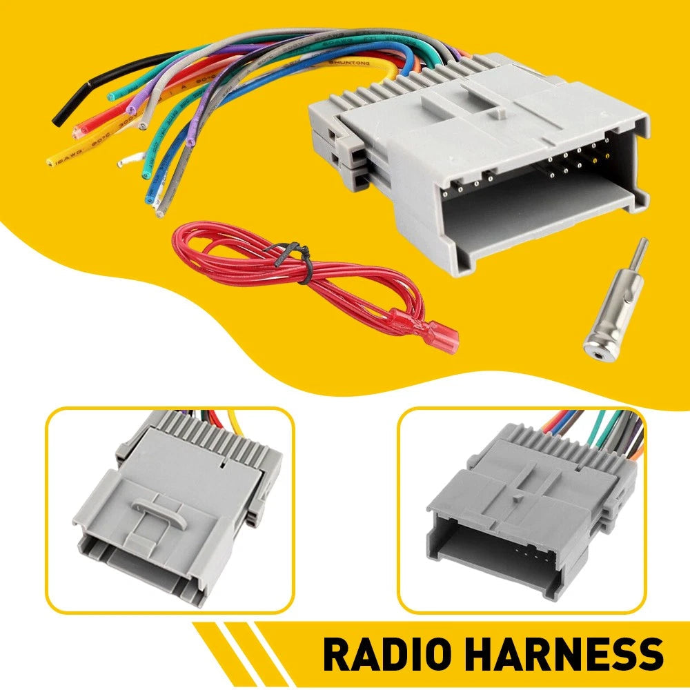 For Chevy Silverado 2003-2006 Car Stereo Radio Wiring Harness Adapter Connector 6B93BC-57