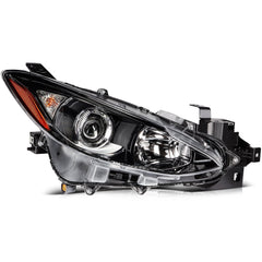 ECCPP Headlights Assembly For Mazda 3 2.0L 2.5L 2014-2016 Pair Kit Black Amber 6B93BC-57