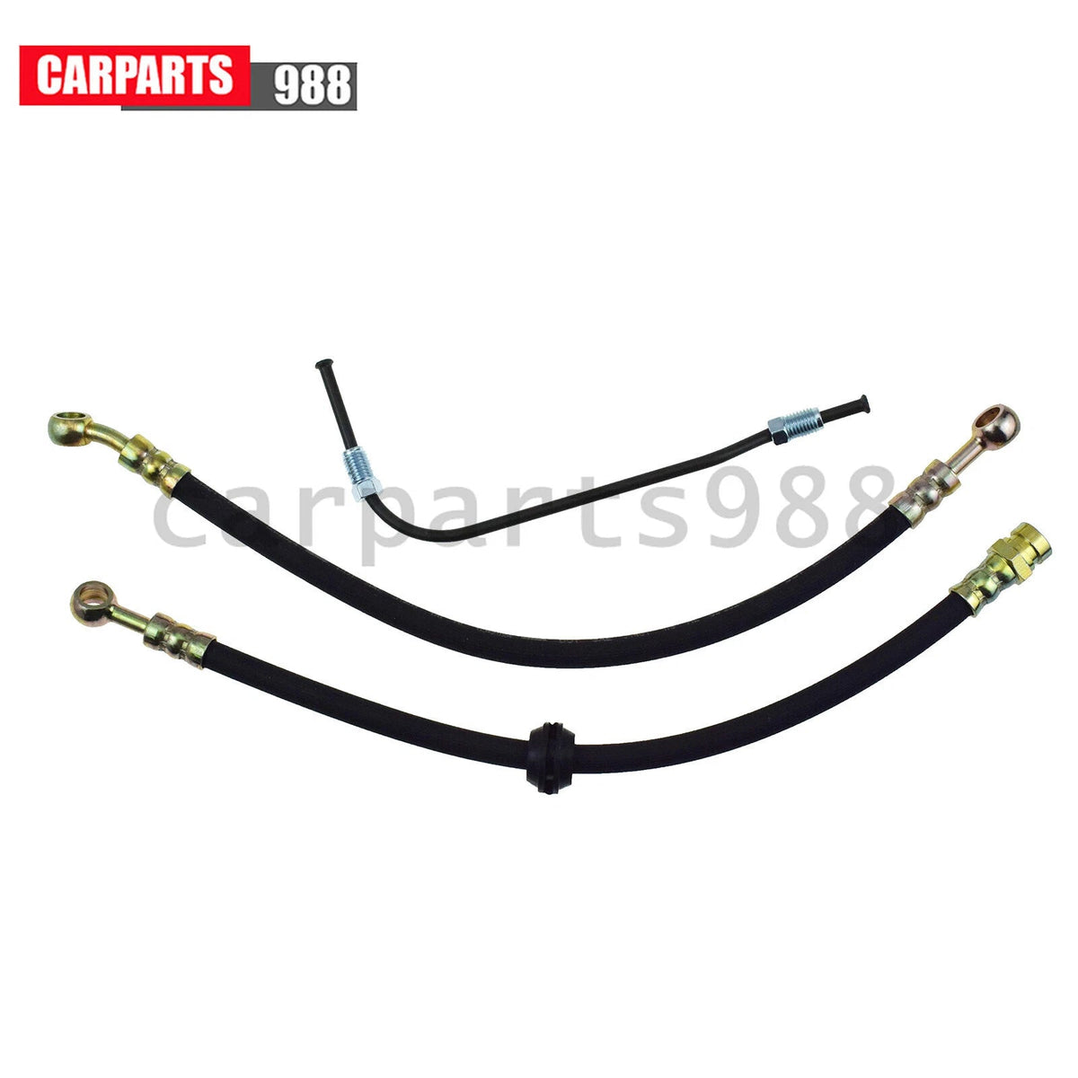 Upper + Lower Brake Hose Kit w/ Brake Pipe For Honda CB350/400F/450K/500/550/750 6B93BC-57