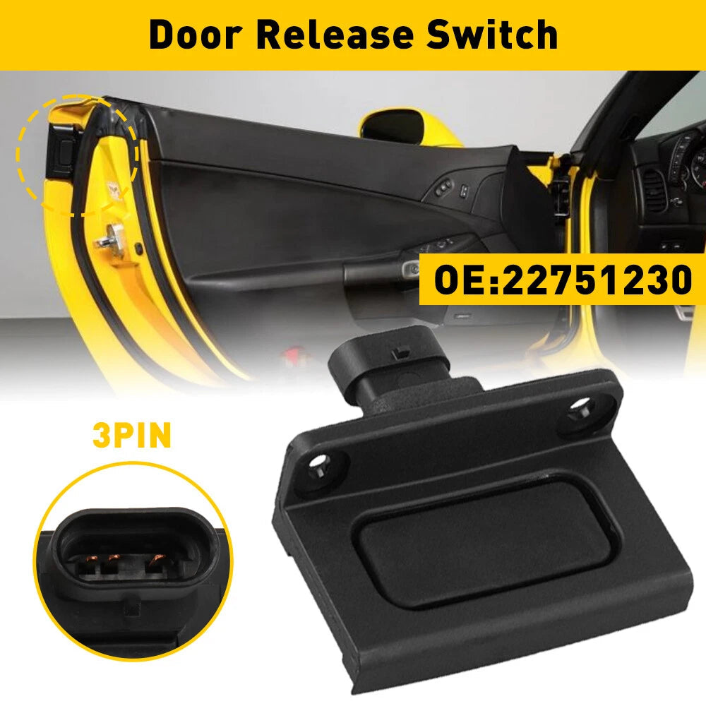 Door Handle Latch Release Switch Left/Right for 2005-2013 Chevy C6 Corvette EOA 6B93BC-57