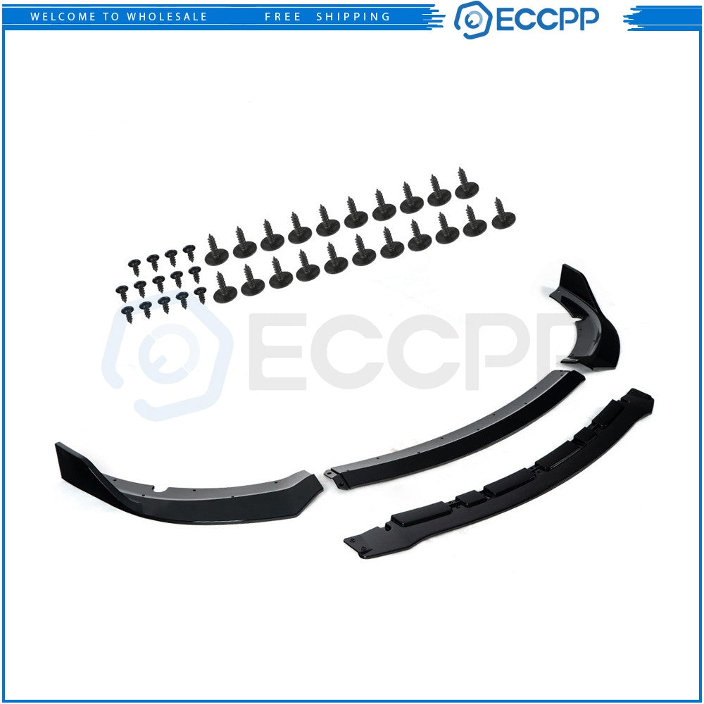 Painted Black Front Bumper Lip Fits 2017 2018 Dodge Charger SRT 6B93BC-57