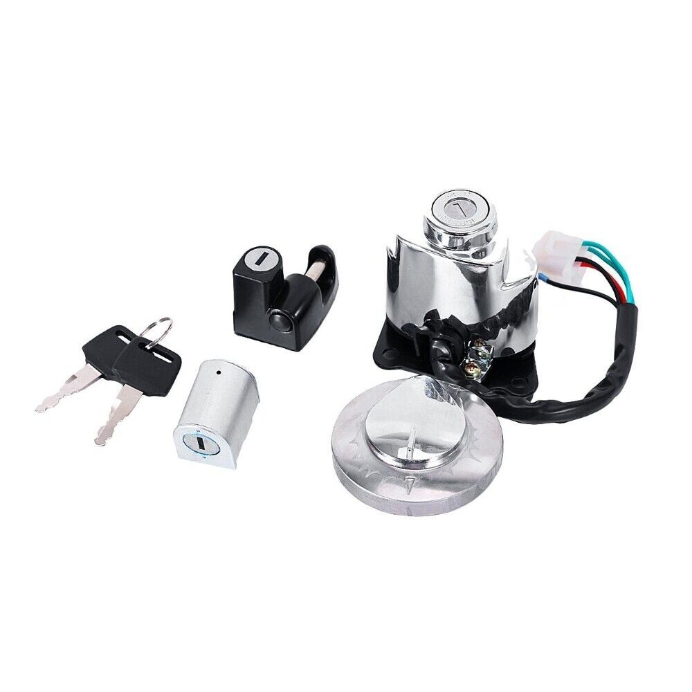 Ignition Switch Fuel Gas Tank Cap Set for VTX1300C VTX1300R VTX1300S VTX1300T 6B93BC-57
