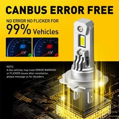 2x H7 LED Headlight Bulb Kit High/Low Beam Super Bright 6500K White CAR Q16 EOA 6B93BC-57