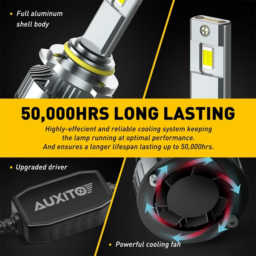 CANBUS 9005 LED Headlight Super Bright Bulbs Kit White 40000LM High/Low Beam EOA 6B93BC-57