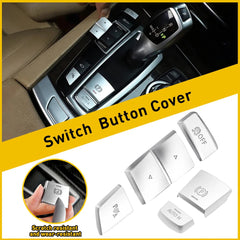 5pcs/Set Handbrake Auto Hold Switch Button Cover Trim For BMW 5 6 7 X3 X5 X6 F10 6B93BC-57