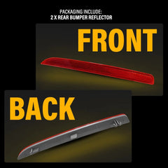 2x For 2016-2019 Ford Explorer Red Rear Bumper Reflector Lamp Light Left Right A 6B93BC-57