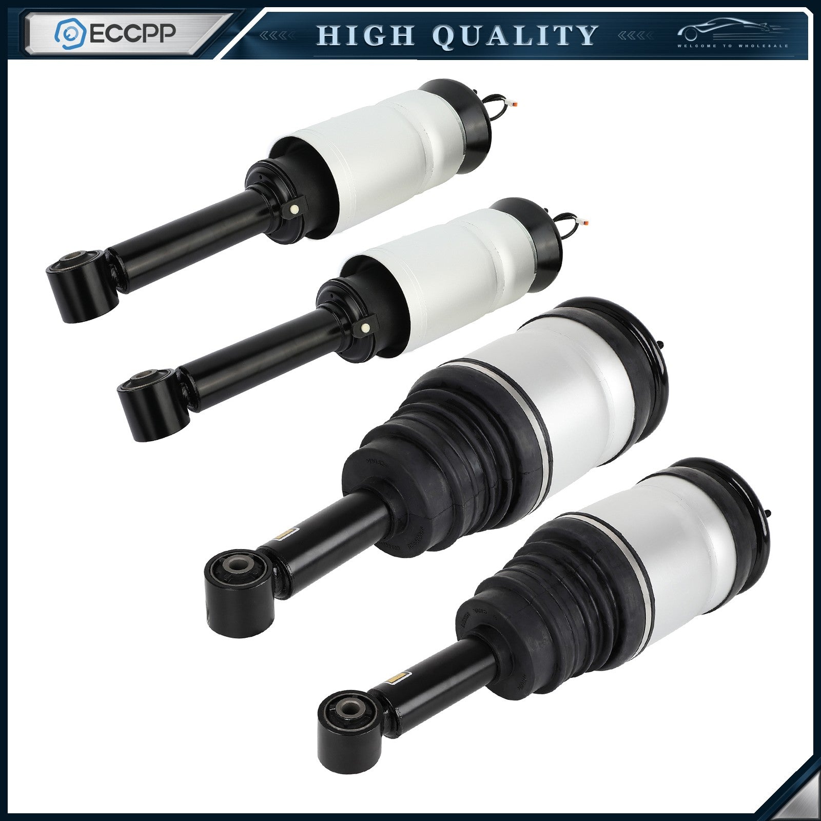 Full Set 4 F+R Air Suspension Strut VDS For Land Rover Range Rover Sport 2010-13 6B93BC-57