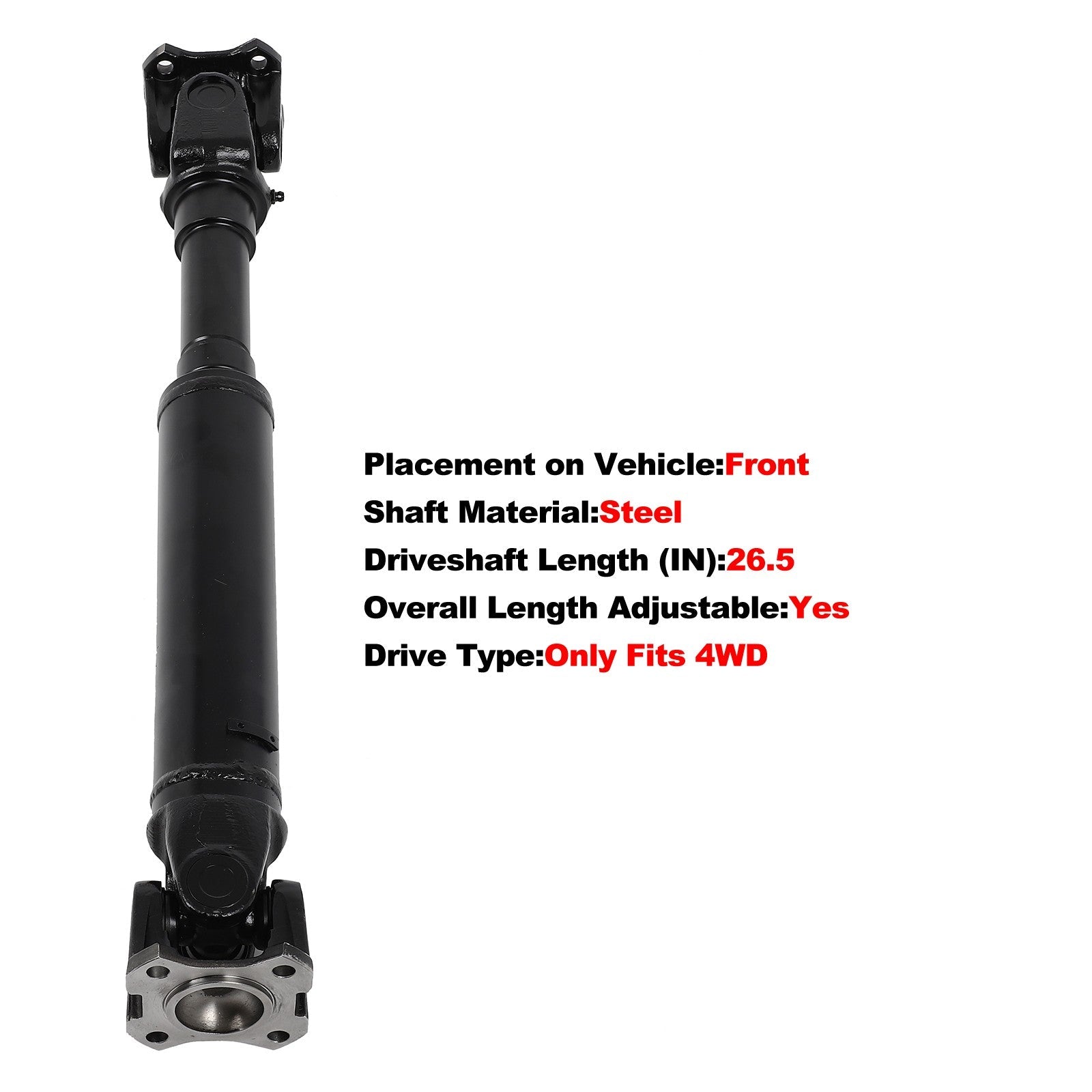 ECCPP Front Driveshaft For Nissan Pathfinder 1996-2004 4WD 938-030 65-9480 ECCPP