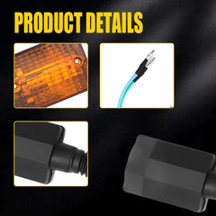 4PCS Turn Signal Lights Indicator Lamps For Yamaha XT350 XT250 XT550 XT600 FZ750