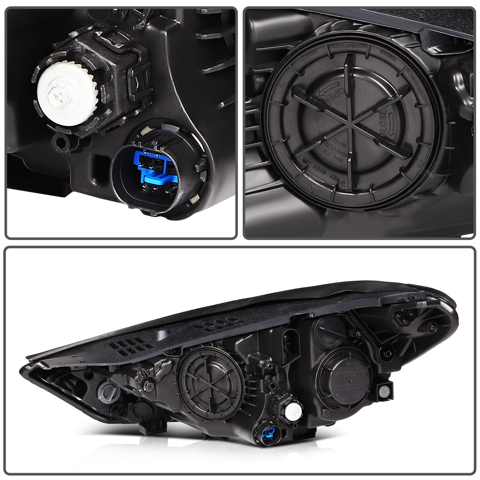 Passenger Side Headlights Assembly For 2016-2018 Hyundai Tucson w/LED DRL 6B93BC-57