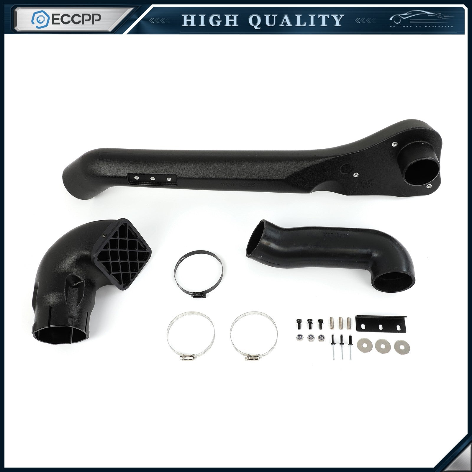 Black For 1995-2004 Toyota 1st gen tacoma 3rd 4runner Air Intake Snorkel Kits 6B93BC-57