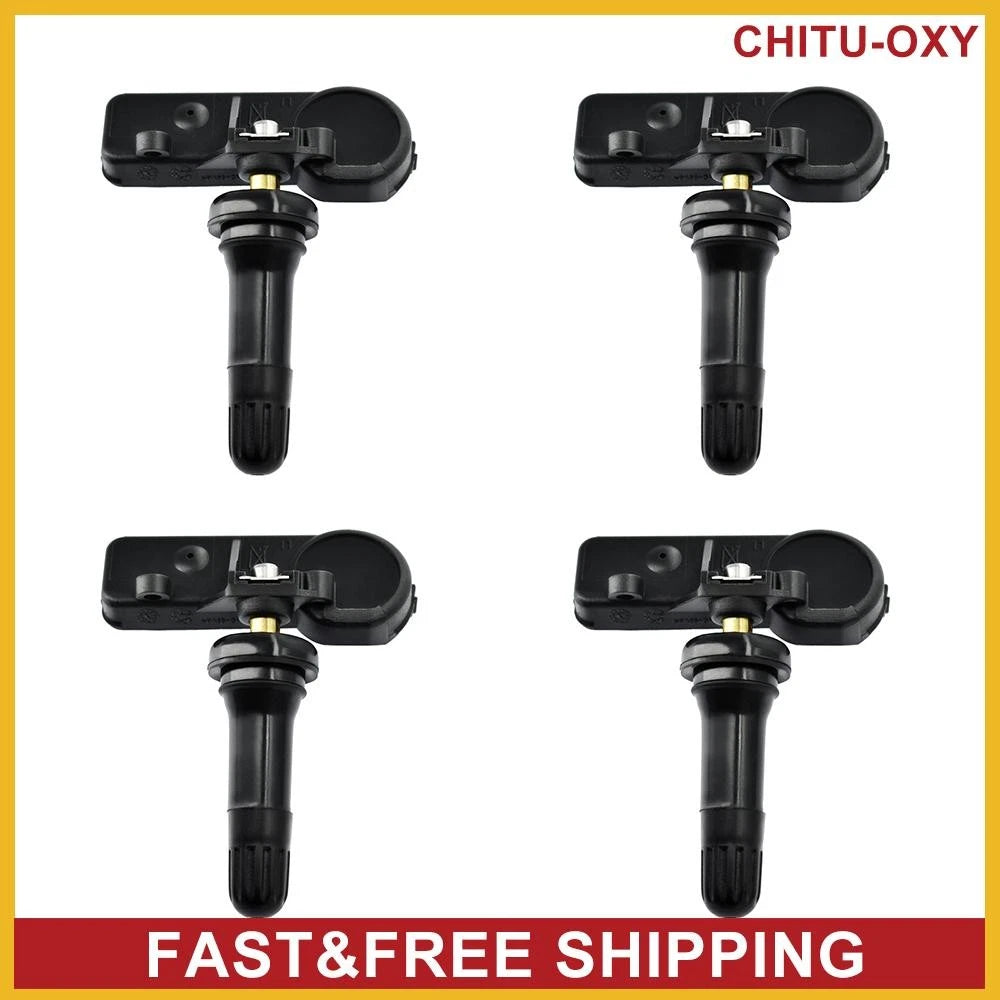 DE8T-1A180-AA 4PCS TPMS Tire Pressure Sensor For Ford E-350 Super Duty Escape 6B93BC-57