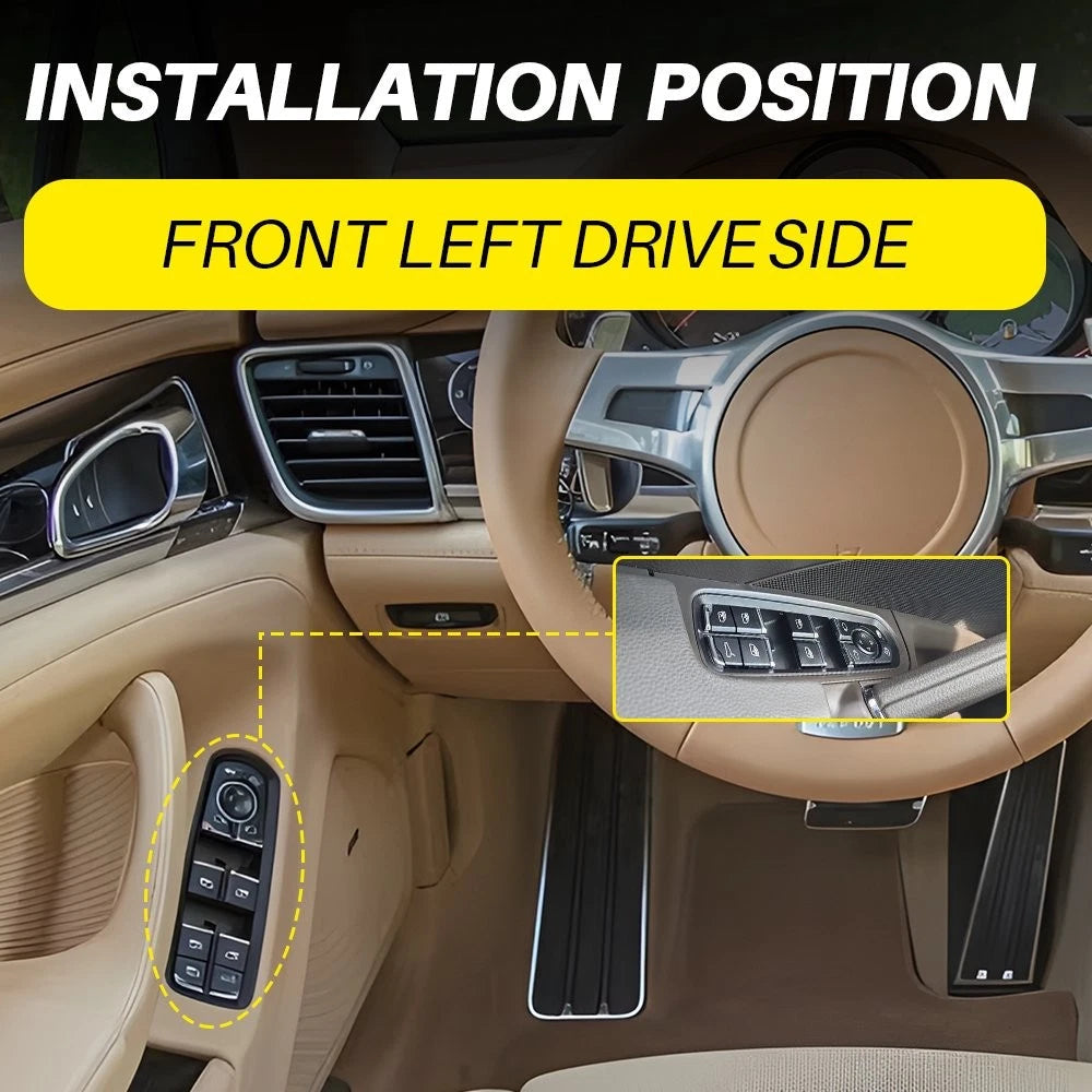 For 2011-18 Porsche Panamera Cayenne 7PP959858AEDML Driver Left Window Switch US 6B93BC-57