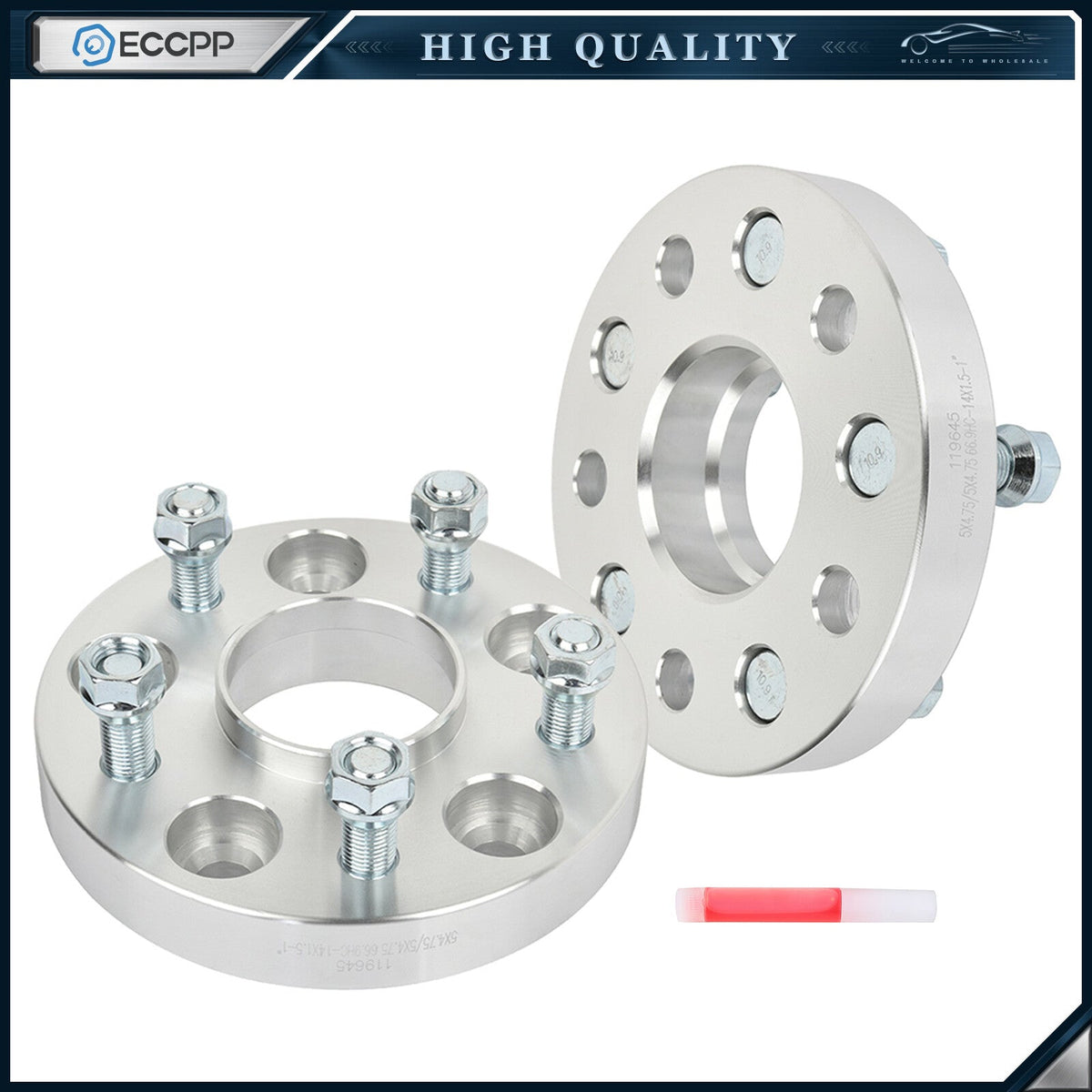 2 Pcs 1" 5x4.75/ 5x120 Hub Centric Wheel Spacers For Chevy Camaro Impala Equinox 6B93BC-57