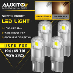 4X AUXITO 194 168 2825 T10 White CANBUS LED License Plate Light Bulbs Map Lamp A AUXITO