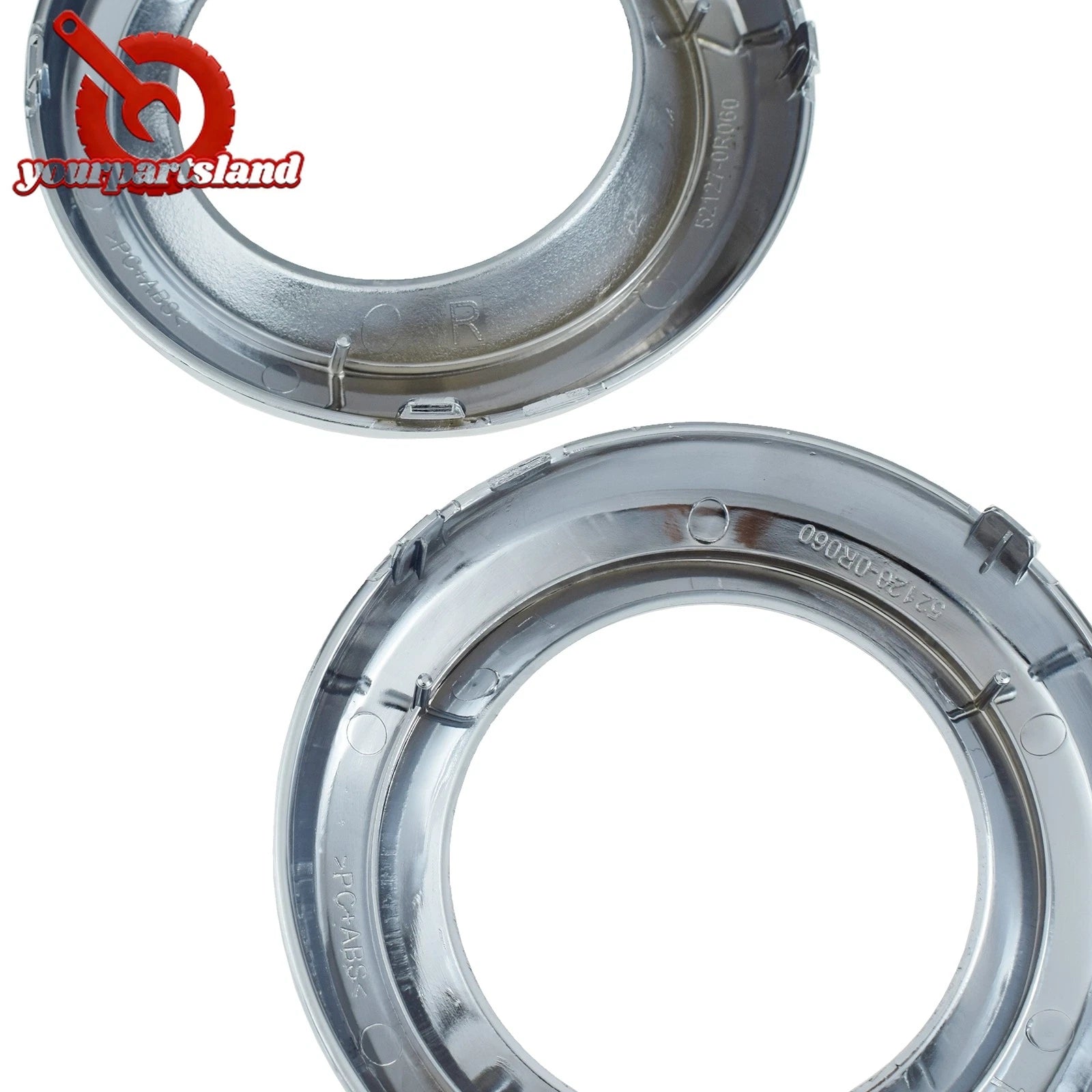 Chrome Fog Light Trim Bezel 2PCS For Toyota RAV4 2009-2012 Left Right 521280R030 6B93BC-57