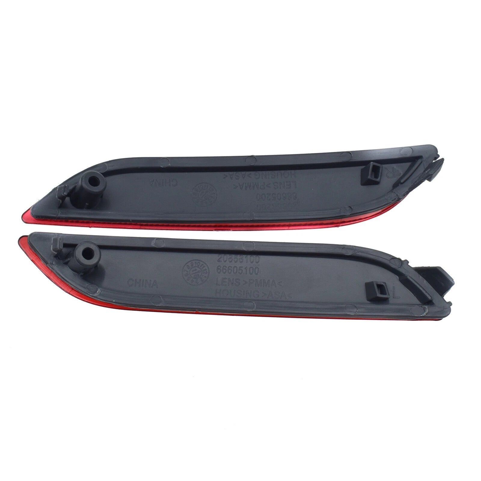 For Toyota Camry 18-20 Rear Bumper Extension Trim Molding & Reflectors Light 4pc 6B93BC-57