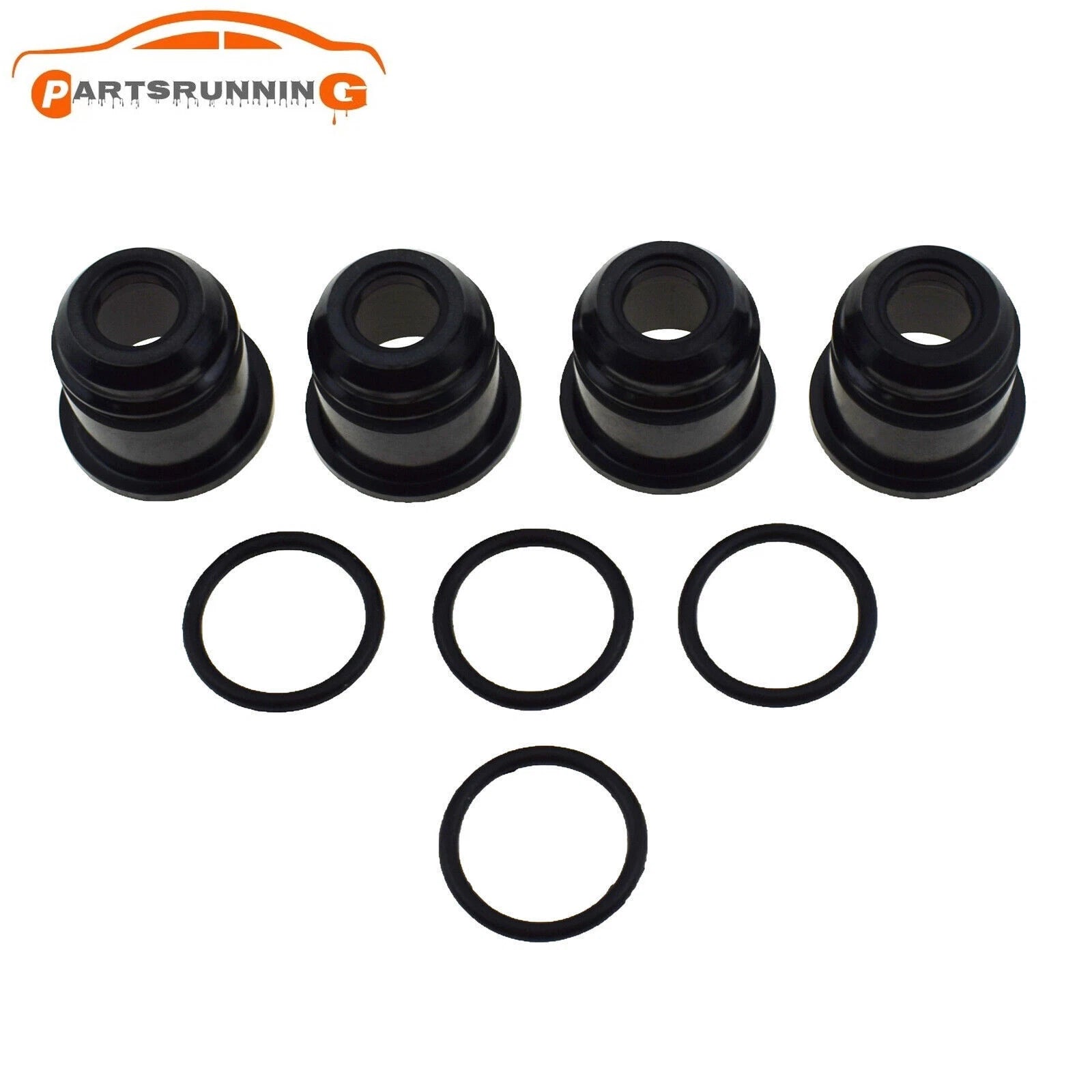 For Toyota Tacoma 2RZ 2.4L 3RZ 2.7L 1995-2004 4x Fuel Injector Nozzles ＆ O-Rings 6B93BC-57
