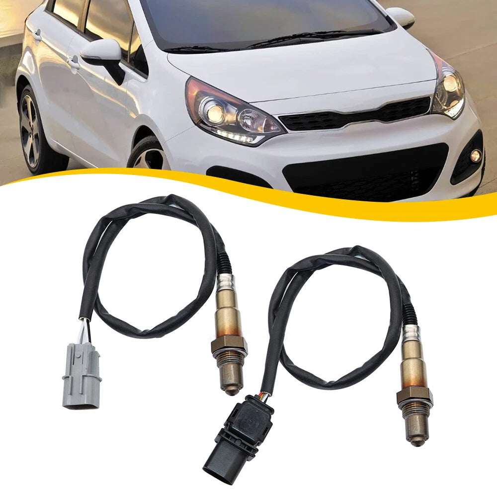 2pcs Oxygen Up+Downstream Sensor Fits 2012-2014 Kia Rio 2012-2015 Kia Soul 1.6L 6B93BC-57