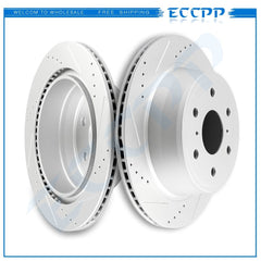 Rear Brake Disc Rotors For Cadillac Escalade Chevrolet Suburban 1500 GMC Yukon
