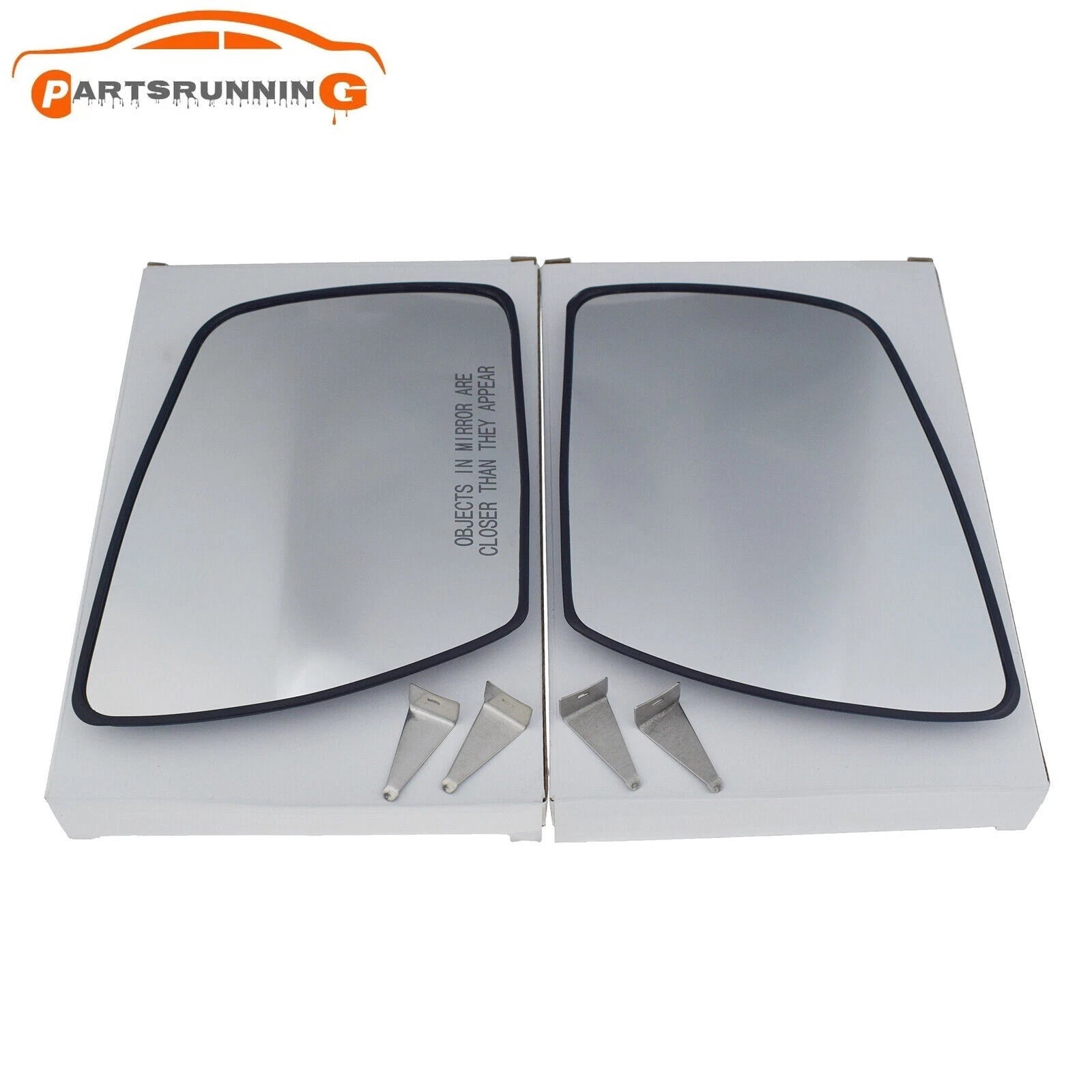 Pair Driver & Passenger Side View Mirror Glass For 2010-2013 KIA SOUL 876212K000 6B93BC-57